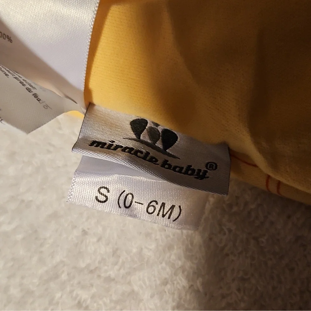 Miracle Baby Baby Sleeping Bag 0-6 Months Yellow Animal Print Cotton Polyester‎